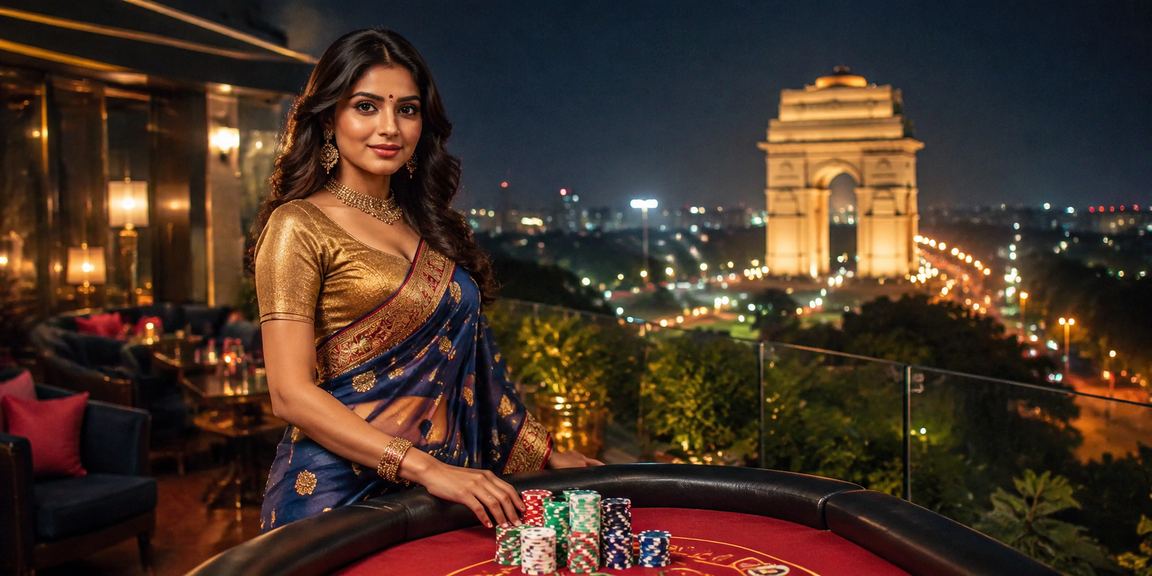 View of India Gate with digital betting overlay